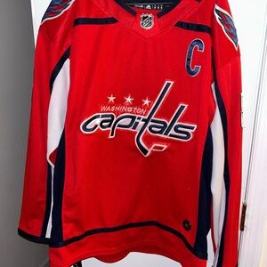 Men's Washington Capitals Alex Ovechkin adidas Red Home Authentic Player Jersey